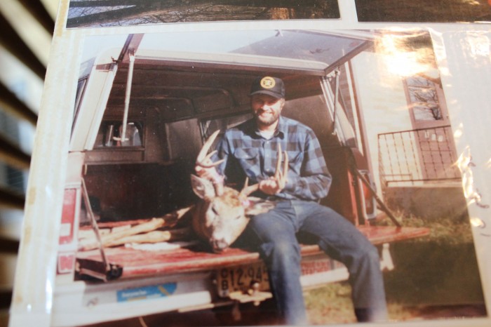 A photo of Mike Harden and a deer that he shot during a deer season years ago. Jessica Boehm